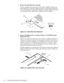 Page 404-4 Dell Latitude LM Systems Service Manual
5. Remove the hard-disk drive assembly.
Turn the computer over and remove screws HD1 and HD2. Turn the com-
puter right side up. With the computer facing you, slide the hard-disk drive 
cover to the left and away from the computer. Using the handle on the front 
of the hard-disk drive, pull the drive straight out of the computer.
Figure 4-4.  Hard-Disk Drive Removal
6. Remove the diskette drive, secondary battery, or CD-ROM from the 
options drive bay.
NOTE:...