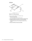 Page 724-36 Dell Latitude LM Systems Service Manual
I/R Device
Figure 4-29.  I/R Device Removal    
To remove the infrared (I/R) device, follow these steps:
1. Remove the top assembly.
See “Top Assembly” found earlier in this section.
2. Disconnect the I/R device connector from the status display board.
3. Dislodge the I/R device from the recess on the top assembly.
Thread the I/R connector and wires through the opening on the top 
assembly.
4. Remove the I/R device from the top assembly.
top assembly
I/R...