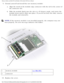 Page 21Memory, Modem, and Mini PCI Card Modules: Dell Latitude X300 Service Man\
ual 
9.  Ground yourself and install the new memory module: a.  Align the notch in the module edge connector with the tab in the cen\
ter of the connector slot. 
b.  Slide the module firmly into the slot at a 45-degree angle, and rota\
te the  module down until it clicks into place. If you do not hear the click, re\
move 
the module and reinstall it. 
NOTE: If the memory module is not installed properly, the computer may not 
boot...