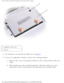 Page 24Memory, Modem, and Mini PCI Card Modules: Dell Latitude X300 Service Man\
ual 
 
1 captive screw (2)
2 cover
8.  If a modem is not already installed, go to 
step 10. 
9.  If you are replacing a modem, remove the existing modem:  a.  Remove the screw securing the modem to the system board, and set it \
aside. 
b.  Pull straight up on the attached pull-tab to lift the modem out of i\
ts  connector on the system board, and disconnect the modem cable....