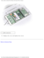 Page 31Memory, Modem, and Mini PCI Card Modules: Dell Latitude X300 Service Man\
ual 
 
1 cable connector
14.  Replace the cover and tighten the screws. 
Back to Contents Page
 
file:///F|/Service%20Manuals/Dell/Latitude/x300/upgrades.htm (14 of 14)\
 [2/28/2004 8:26:29 AM] 