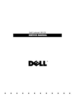 Page 1Dell® Latitude® XPi CD
SERVICE MANUAL
® 