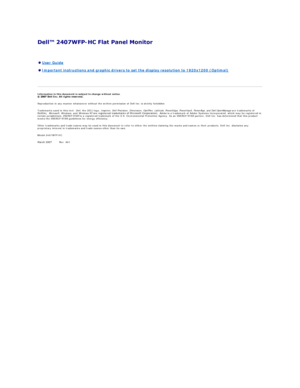 Page 30-  
   
   
Information in this document is subject to change without notice.  
 
Reproduction in any manner whatsoever without the written permission of Dell Inc.   is strictly forbidden.  
Trademarks used in this text:  Dell , the  DELL  logo,  Inspiron ,  Dell Precision ,  Dimension ,  OptiPlex ,  Latitude, PowerEdge, PowerVault, PowerApp, and Dell OpenManage  are trademarks of 
DellInc;   Microsoft, Windows,  and  Windows   NT  are registered trademarks of Microsoft Corporation;   Adobe  is a...