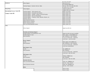 Page 37 or (512) 723-0010
HondurasOnline  Support www.dell.com/ht
  la-techsupport@dell.com
Technical  Support,  Customer  Service, Sales toll-free:  800-0123-866-686-9848
  or EEUU (512) 723-0020
Hong  Kong
International Access Code: 001
Country Code: 852
Online  Support  support.ap.dell.com
  support.dell.com.cn/email
Technical  Support – XPS computers only 00852 -3416 6923
Technical  Support – Dimension  and  Inspiron 00852 -2969 3188
Technical  Support – OptiPlex,  Latitude,  and  Dell Precision 00852 -2969...