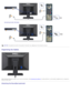 Page 11Connecting the Blue  VGA Cable
CAUTION: The  graphics are used for the purpose  of illustration only. Appearance of the computer  may vary.
Organizing the Cables
After attaching  all necessary  cables to  your  monitor and  computer, (See Connecting  Your  Monitor for cable  attachment,) use the cable  management slot to
 