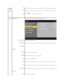Page 17    VGA  
DVI - D
Back Select VGA input when you are using the analog (VGA) connector.  Push   to select the VGA input source. 
Select DVI - D input when you are using the Digital (DVI) connector.  Push   to select the DVI input source.
Push  the  button   to go back to or exit the main menu.  
 
 
  
   
    Color Settings
Input Color Format  
Mode Selection  
Preset Modes  
VGA input
Standard  
Multimedia 
Game  
Warm  
Cool  
Custom (RGB)  
Video input
Movie   Use the color settings to adjust the...