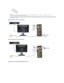 Page 252. Connect the white (digital DVI - D) or the blue (analog VGA) or the black (DisplayPort) display connector cable to the corresponding video port on the back 
of your computer. Do not use the three cables on the same computer.  Use all the  cables only when they are connected to three different computers with 
appropriate video systems.   
Connecting the white DVI cable  
 
Connecting the blue VGA cable  
 
   
Connecting the black DisplayPort cable  
     
NOTE:  Do not connect the blue VGA , the White...