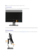 Page 26Vertical Extension  
 
   
       
Rotating the Monitor  
Before you rotate the monitor, your monitor should be fully vertically extended ( Vertical Extension ) and fully tilted ( Tilt ) up to avoid hitting the bottom edge of 
the monitor.  
     NOTE:  The stand is detached and extended when the monitor is shipped from the factory.
NOTE:   The stand extends vertically up to 100 mm. The figures below illustrate how to extend the stand vertically.   