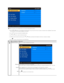 Page 15 
2.   Push  the   and   buttons to move between the setting options. As you move from one icon to another, the option name is highlighted. See the table 
for a  complete list of all the options available for the monitor.   
3.   Push  the    button once to activate the highlighted option.    
4.   Push   and   button to select the desired parameter.   
5.  Push    to enter the slide bar and then use the    and   buttons, according to the indicators on the menu, to make your changes.    
 6. Push     to...