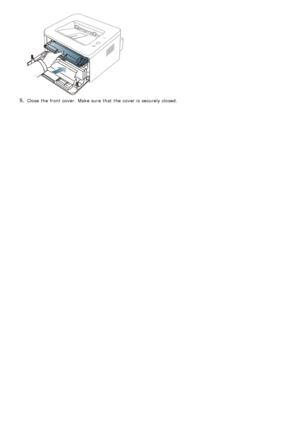 Page 838. Close  the front cover.  Make sure  that  the cover is securely closed.
 