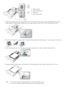 Page 381. Support guide
2. Paper  length guide
3. Guide lock
4. Paper  width guide
1. With one  hand press  and  hold the guide lock,  and  with the other hand,  hold the paper length guide and  support
guide together. Slide the paper length guide and  support guide to  locate them  in the correct paper size slot.
2. Flex or fan  the edge  of the paper stack to  separate  the pages before loading papers.  Insert the paper into the tray.
3. After inserting paper into the tray, adjust  the support guide so that...