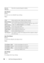 Page 152150Dell Printer Configuration Web Tool
Copy Defaults
Purpose:
To create your own default Copy settings.
Va l u e s :
Copy Color Balance
Purpose:
To specify the default color balance level.
Va l u e s :
Copy Settings
Purpose:
To configure the Copy settings.
Re-enter 
PasswordEnter the new password again to confirm.
ColorSelects mode for color or black and white copying.
Reduce/EnlargeSets the default copy reduction/enlargement ratio.
Custom 
Reduce/EnlargeSets a custom reduction/enlargement ratio within...