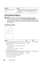 Page 482480Troubleshooting
Print Quality Problems
 NOTE: In this section, some procedures that use the Tool Box can also be 
performed using the operator panel or Dell Printer Configuration Web Tool. For 
information on how to use the operator panel and Dell Configuration Web Tool, see 
Understanding the Printer Menus on page 359 and Dell Printer Configuration Web 
Tool on page 123.
The output is too light
Printer does not duplex 
pages.Select Flip on Short Edge or Flip on Long Edge from 
the Duplex menu on the...