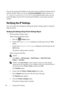 Page 8886Setting the IP Address
FILE LOCATION:  C:\Users\fxstdpc-
admin\Desktop\30_UG??\Mioga_SFP_UG_FM\Mioga_SFP_UG_FM\section08.fm
DELL CONFIDENTIAL – PRELIMINARY 9/13/10 - FOR PROOF ONLY
You can also assign the IP address to the printer when installing the printer drivers 
with the installer. When you use the 
Network Installation feature, and the Get 
IP Address
 is set to AutoIP or DHCP on the operator panel menu, you can 
set the IP address from 0.0.0.0 to the desired IP address on the printer selection...