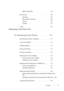 Page 15FILE LOCATION:  C:\Users\fxstdpc-
admin\Desktop\30_UG??\Mioga_SFP_UG_FM\Mioga_SFP_UG_FM\Mioga-
SFP-UGTOC.fm
Contents
13
MIB Compatibility . . . . . . . . . . . . . . .  366
Environment
 . . . . . . . . . . . . . . . . . . . . .  366
Operation
 . . . . . . . . . . . . . . . . . . . .  366
Print Quality Guarantee
. . . . . . . . . . . . .  366
Storage
 . . . . . . . . . . . . . . . . . . . . .  367
Altitude
 . . . . . . . . . . . . . . . . . . . . .  367
Cables
 . . . . . . . . . . . . . . . . . . . . . ....