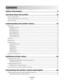 Page 3Contents
Safety information.............................................................................9
Learning about the printer.............................................................10
Printer configurations........................................................................................................................................................10
Understanding the printer control...