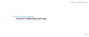 Page 74CHAPTER 17: PROCESSOR HEAT SINK 
074074/
CHAPTER 17: PROCESSOR HEAT SINK
CHAPTER 16: PROCESSOR HEAT SINK 