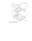 Page 824-46 Dell Inspiron 3000 Series Service Manual
 
Figure 4-29.  Base Assembly 
base assembly
main board
audio board
LVDS board(13.3-inch LCD only)
IR lens
processor board
audio bezel
PC Card cage
USB boardconnector JP16 