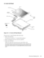 Page 95Removing and Replacing Parts 4-59
12.1-Inch LCD Panel
.
Figure 4-41.  12.1-Inch LCD Panel Removal
To remove the 12.1-inch LCD panel, follow these steps:
1. Remove the front bezel.
See the 
previous subsection, “12.1-Inch LCD Front Bezel.”
2. Remove LCD 
panel screws LC1, LC2, LC3, and LC4.
3. Remove the LCD Panel.
NOTE: Be careful when removing any part of the LCD flex cable.
Lift u
p the LCD panel, and disconnect the LCD-to-inverter cable from con-
nector CN1 at the to
p of the inverter board....