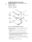 Page 644-28Dell Inspiron 3500 Portable Computer Service Manual
&5209520ULYHLVDVVHPEO\
&$87,21 7KH IROORZLQJ SURFHGXUH VKRXOG EH SHUIRUPHGRQO\E\
GHSRW UHSDLU WHFKQLFLDQV
)LJXUH  &5209520 ULYH LVDVVHPEO\
To disassemble the CD-ROM drive or optional DVD-ROM drive, see Figure 4-
20 and follow these steps:
1. Remove the CD-ROM drive or the optional DVD-ROM drive from the 
options bay.
2. Remove the 3-mm screws from both sides of the drive assembly.
3. Insert a flat blade into the slots on the side of...