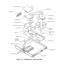 Page 484-14HOO,QVSLURQ6HUYLFH0DQXDO

)LJXUH([SORGHG9LHZ³%DVH$VVHPEO\
LV D S  b o a r d
DC-DC board
processor board
right hinge 
saddle left hinge saddle
audio card audio thermal shieldPC Card cage audio bezelPC card heat sink
bracket
system board
LED board
heat 
exchanger/fan
Kensington lock
latch assembly
MPEG-2 card
MPEG-2 
card-carrier 
tray
plastic base
SODIMM heat 
sink
RJ-11 card 