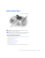 Page 45Dell™ Inspiron™ 8000: Removing and Replacing Parts117
Battery Charger Board
 NOTICE: Disconnect the computer and attached devices from electrical 
outlets and remove any installed batteries.
 NOTICE: To avoid ESD, ground yourself by using a wrist grounding strap or 
by periodically touching an unpainted metal surface on the computer.
Removing the Battery Charger Board
1Follow the instructions in “Preparing to Work Inside the Computer.”
2Remove the keyboard assembly.
3Remove the hinge cover.
4Remove the...