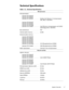 Page 13System Overview 1-7
7HFKQLFDO6SHFLILFDWLRQV
7DEOH  7HFKQLFDO 6SHFLILFDWLRQV
0LFURSURFHVVRU
Microprocessor:
Latitude CPi D300XT
Latitude CPi D266XT
Latitude CPi D233ST  . . . . . . . . Mobile Intel Pentium II microprocessor 
300, 266, or 233 MHz
Latitude CP M233XT
Latitude CP M233ST
Latitude CP M233SD
Latitude CP M166ST  . . . . . . . . Intel Pentium microprocessor with MMX 
technology 233 or 166 MHz
Bus architecture . . . . . . . . . . . . . . . PCI
Internal cache memory  . . . . . . . . .. 32 KB...