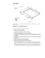 Page 604-24 Dell Latitude LM Systems Service Manual
Front Bezel
NOTE:  This figure shows the STN LCD assembly, which has the same front bezel as the TFT 
LCD assembly.
Figure 4-19.  Front Bezel Removal
To remove the front bezel, follow these steps:
1. Remove the LCD assembly.
See the previous section, “LCD Assembly.”
2. With the front facing you, open the computer
3. Lay the LCD assembly back on a book or something similar to prop the 
assembly.
4. Use a scribe to pry the front-bezel screw covers out of the...