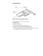 Page 764-40 Dell Latitude LM Systems Service Manual
Processor Board
Figure 4-33.  Processor Board Removal
To remove the processor board, follow these steps:
1. Open the cover.
2. Remove the keyboard.
See “Keyboard” found earlier in this chapter.
3. Remove the processor board from the main board.
The processor board is held in place on the main board by two connectors. 
Use a chip removal tool to remove the processor board.
main board
processor board
processor board connector (2) 