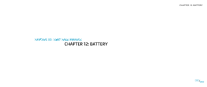 Page 60CHAPTER 12: BATTERY 
060060/
CHAPTER 14: COIN CELL BATTERY
CHAPTER 12: BATTERY 