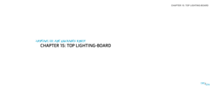 Page 74CHAPTER 15: TOP LIGHTING-BOARD 
074074/
CHAPTER 13: TOP LIGHTING BOARD
CHAPTER 15: TOP LIGHTING-BOARD 
