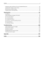 Page 4Configuring supply notifications from the Embedded Web Server.........................................................94
Copying printer settings to other printers...............................................................................................95
Restoring factory default settings...........................................................................................................95
Creating a printer control panel...