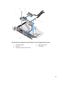 Page 95Figure 55. Removing and Installing the Control-Panel Module—3.5 Inch Hot-Pluggable Hard Drive System
1.control-panel module
2.screws (2)
3.control-panel module connector cable
4.USB connector cable
5.control panel
95 