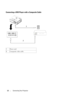 Page 1212Connecting Your Projector
Connecting a DVD Player with a Composite Cable
1Po w e r  c o rd
2Composite video cable 