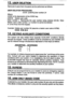 Page 12~g.USERDELETION
Removalofusersfromthepanelcanbeperformedasfollows;
USERDELETIONPROCEDURE:
CODE[USER][Usernumber]#
Where:
CODEisthedepressionoftheCODEkey.
[USER]Masterusercode
[Usernumber]Representstheusernumberbeingdeleted(03-30).Note:
Masterusers(Usernumber1ornumber2)cannotbedeleted.
#isthe#keyfromthekeypad.
Example:Deleteusernumber26(assumeamasterusercodeof6769):
CODE678926#
14.
KEYPADAUXILIARYCONDITIONS
ThesystemcanalsoinitiatethreeseparateAUXILIARYconditionsdirectly...