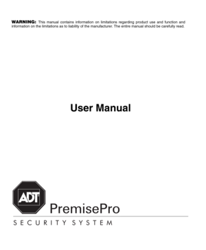 Page 1WARNING: This manual contains information on limitations regarding product use and function and
information on the limitations as to liability of the manufacturer. The entire manual should be carefully read.
User Manual 