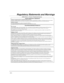 Page 48 
– 48 – 
4$
-
$
 NOTE: This is a “Grade A” Residential System  
RADIO FREQUENCY EMISSIONS Federal Communications Commission (FCC) Part 15  This device complies with part 15 of the FCC rules. Operation is subject to the following two conditions: (1) This device may not cause harmful interference, and (2) this device must accept any interference received, including interference that may cause undesired operation.  Industry Canada This Class B digital apparatus complies with...