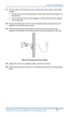 Page 21Chapter 4 Wall Mounting 
 
11. At the location of the powe r source, connect the power cable to the  pow er 
ada pte r: 
•   Scr ew  t h e r e d  wire  o n to  t h e po sitiv e  (+ ) te rm ina l o f t h e po wer adapter , on 
the left  side. 
•   Scr ew  t h e b la ck  wire on to t h e n eg ativ e  (– ) te rm in al o f t h e p ow er
 ada pte r, 
on the right  side . 
12.  Remove the  retaining screw from the receptacle plate and p lug the power 
adapter into  the lower  power outlet . 
13.  Insert  the...