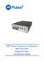 Page 1 
 
 
 
 
 
 
 
 
 
 
 
 
 
 
 
 
ADT Pulse®  Interactive Solutions  
NV412 A-ADT 
Video Encoder  
Installation Guide  
 
    