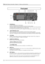 Page 32FR-2 Field Memory Recorder (Chapter 3: Names and functions)
32
Front panel
REC STBY REC
0 1 2346
7
8
9
10 5
ACCESS
PEAK
R L
SHIFT/ENTER
RELEASECARD
MENU
HOME /
FILECUE
PREV.
NEXT
CONTRASTDEL CUE LIGHT MARK CUE HOLD RESETFR-2  FIELD MEMORY RECORDER
PHONES MONITOR
MAX OFFSP/HP1 2345 67
8910
11
12 13 14 15
16
1) [PHONES] jack
Connects headphones for monitoring.
Inserting a plug automatically disables the internal monitor speaker.
Note that, regardless of the setting of the Speaker Mute menu item on the...