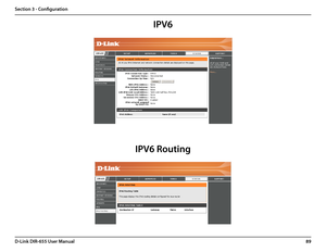 Page 9389D-Link DIR-655 User Manual
Section 3 - Configuration
IPV6
IPV6 Routing  