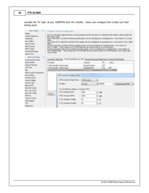 Page 3030
© 2 015 A EM  P erfo rm ance E le ctr o nic s
P
/N  3 0-3 905
a ctiv a te  th e  h i  lo be  a t ju st 1 200R PM  a nd 1 4%  th ro ttle .  U sers  c an c onfig ure  th is  to  b est s uit  th eir
d riv in g s ty le . 