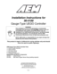 Page 1ADVANCED ENGINE MANAGEMENT INC. 
2205 126th Street Unit A, Hawthorne, CA. 90250 
Phone: (310) 484-2322 Fax: (310) 484-0152 
http://www.aempower.com 
Instruction Part Number: 10-4000 Rev 4 
© 2004 Advanced Engine Management, Inc. 
 
 
Page 1 
 
Installation Instructions for 
30-4100 
Gauge-Type UEGO Controller 
 
WARNING:
,!
This installation is not for the electrically or mechanically 
challenged! Use this sensor with EXTREME
 caution! If you are 
uncomfortable with anything about this, please refer the...