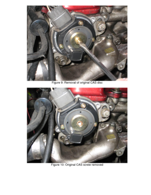 Page 16 
 
Figure 9: Removal of original CAS disc 
 
 
Figure 10: Original CAS screw removed 
  