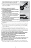 Page 2020
tales como las hamburguesas o el pollo: Mueva la 
solapa de inclinación lejos de la parrilla. (E)
2.  Para cocinar en posición horizontal alimentos tales 
como los paninis: Mueva la solapa de inclinación 
debajo de la parrilla. (F)
COCCIÓN A LA PARRILLA POR CONTACTO
1.   Fije ambas placas de forma segura en su lugar y 
cierre la tapa de la parrilla.
2.  Desenrolle el cable de alimentación y enchúfelo a 
un tomacorriente estándar.
3.  Presione el interruptor de encendido/apagado 
(ON/OFF) en la parte...