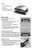 Page 55
1
3
21. Hi/Lo broil control button
2.  Contact grill variable temperature 
control dial
3.  Indicator lights
 Red: Power On (contact grill mode) Blue: Power On (broil mode) Green: Preheated (contact grill mode)
CONTROL
B
How to Use
This product is for household use only.
GETTING STARTED
• 
Remove all packing material, any stickers, and the 
plastic band around the power plug. 
•  Remove and save literature.
•  Please visit www.prodprotect.com/applica to 
register your warranty.
•  Before first use,...