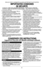 Page 2020
• Lire toutes les instructions.
•  Ne pas toucher aux surfaces chaudes. Utiliser les 
poignées ou les boutons de l’appareil.
•  Afin d’éviter les risques de choc électrique, ne pas 
immerger le cordon, la fiche ou l’appareil dans l’eau 
ou dans d’autres liquides.
•  Exercer une étroite surveillance lorsque l’appareil est 
utilisé à proximité d’un enfant ou lorsqu’un enfant 
 s’e n  s e r t .
•  Débrancher l’appareil lorsqu’il n’est pas en marche et 
avant le nettoyage. Le laisser refroidir avant...