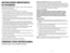 Page 6
109
INSTRUCCIONES	IMPORTANTES		
DE	SEGURIDAD	
Cuando se usan aparatos eléctricos, siempre se deben respetar las siguientes 
medidas básicas de seguridad:
❑	Por favor lea todas las instrucciones.
❑	No toque las superficies calientes. Use las asas o las perillas.  
❑	A fin de protegerse contra un choque eléctrico y lesiones a las personas, no 
sumerja el cable, los enchufes ni el aparato en agua ni en ningún otro líquido.
❑	Todo aparato eléctrico usado en la presencia de los niños o por ellos mismos...