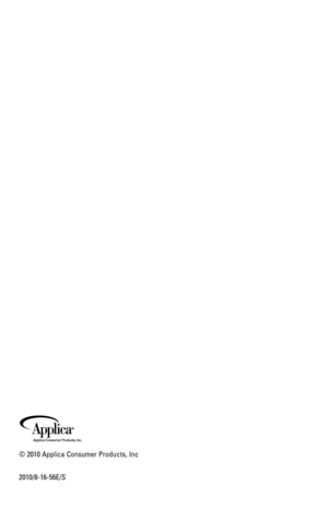 Page 15
© 2010 Applica Consumer Products, Inc
2010/8-16-56E/S 