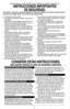 Page 88
•  Lea todas las instrucciones.
•  No toque las superficies calientes. Use las asas o 
las perillas.
•  Este aparato no está diseñado para funcionar a 
través de un reloj automático externo o con un 
sistema de control remoto separado.
•  A fin de protegerse contra un choque eléctrico y 
lesiones a las personas, no sumerja el cable, los 
enchufes ni el aparato en agua ni en ningún otro 
líquido.
•  Todo aparato eléctrico usado en la presencia 
de los niños o por ellos mismos requiere la 
supervisión de...